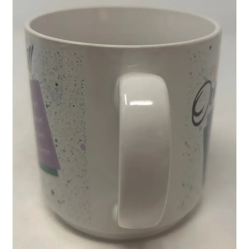 Mugs Carlton Cards White Purple 'Over The Hill' Mug 3 3/4